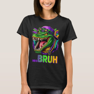 Alligator Bruh Mardi Gras Costume Men Women Kids  T-Shirt