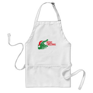 Alligator christmas apron