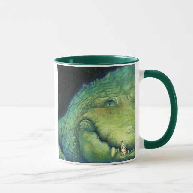 Alligator Christmas mug (Right)
