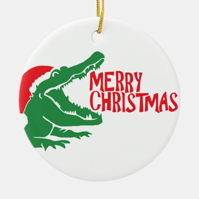 Alligator christmas ornament (Front)