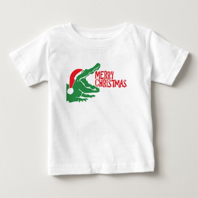 Alligator christmas T-shirt (Front)