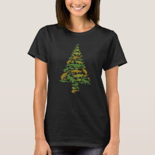 Alligator Christmas Tree Crocodile Xmas Women Men  T-Shirt