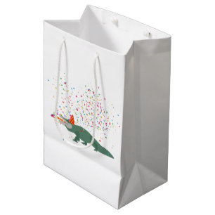 Alligator Crocodile - Animals Having a Party Medium Gift Bag