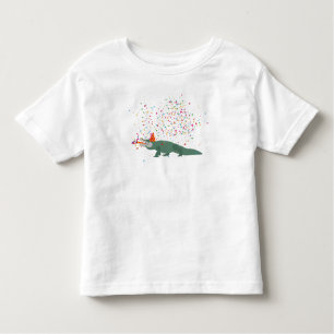 Alligator Crocodile - Animals Having a Party Toddler T-Shirt