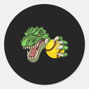 Alligator Crocodile Dinosaur Softll Character  Classic Round Sticker