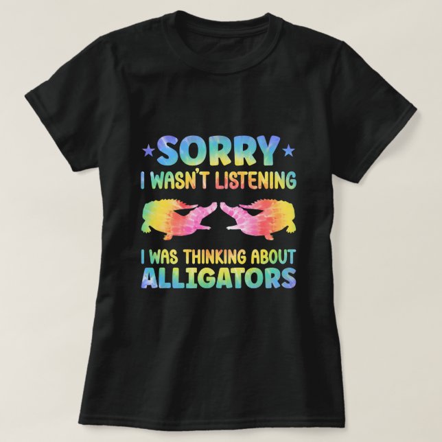 Alligator Crocodile Full Moon Light Lovers T-Shirt (Design Front)