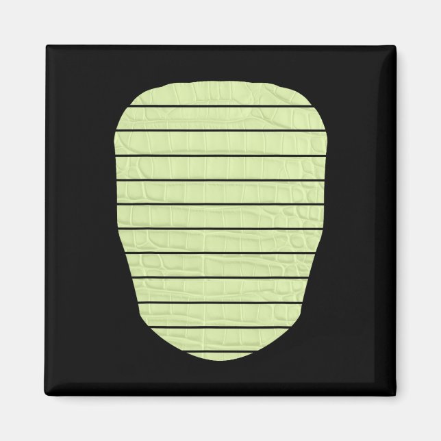 Alligator Crocodile Lizard Dinosaur Belly Hallowee Magnet (Front)
