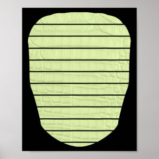 Alligator Crocodile Lizard Dinosaur Belly Hallowee Poster