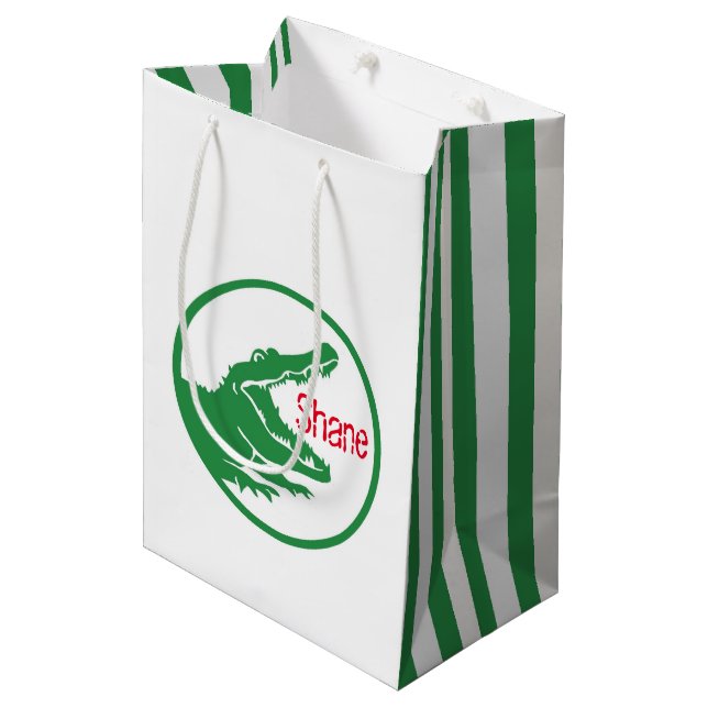 Alligator custom gift bag (Front Angled)
