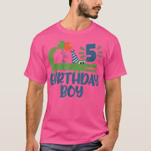 Alligator Cute 5 year old birthday design boy T-Shirt