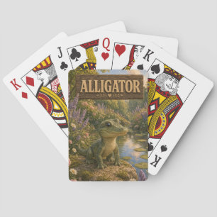 Alligator Cute Baby Storybook Nursery Animal Playing Cards