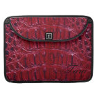 Alligator Designer MacBook 15" Sleeve (burgundy)