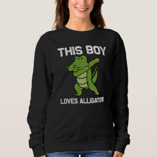 Alligator Designs For Boys Kids Reptile Gator Sweatshirt