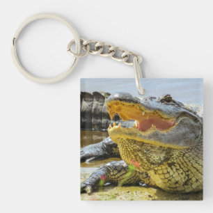 Alligator. Face to face Key Ring