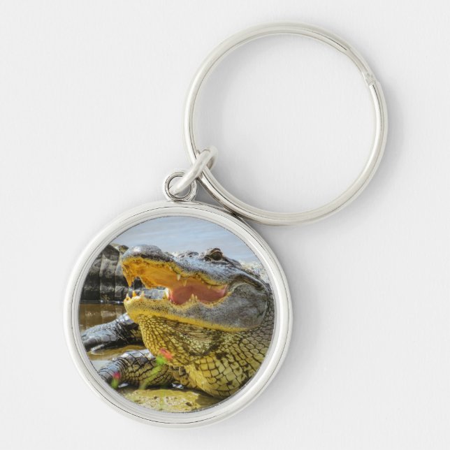 Alligator. Face to face Key Ring (Front)