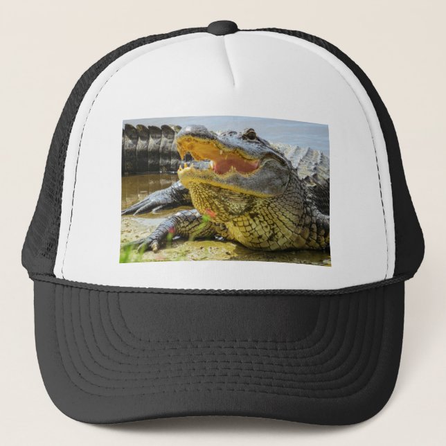 Alligator. Face to face Trucker Hat (Front)