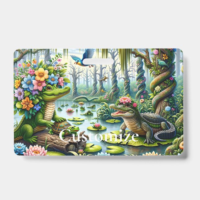 Alligator Fantasy Swamp Thunder_Cove ID Badge (Front)