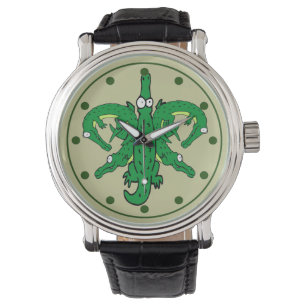 Alligator Fleur De Lis Watch