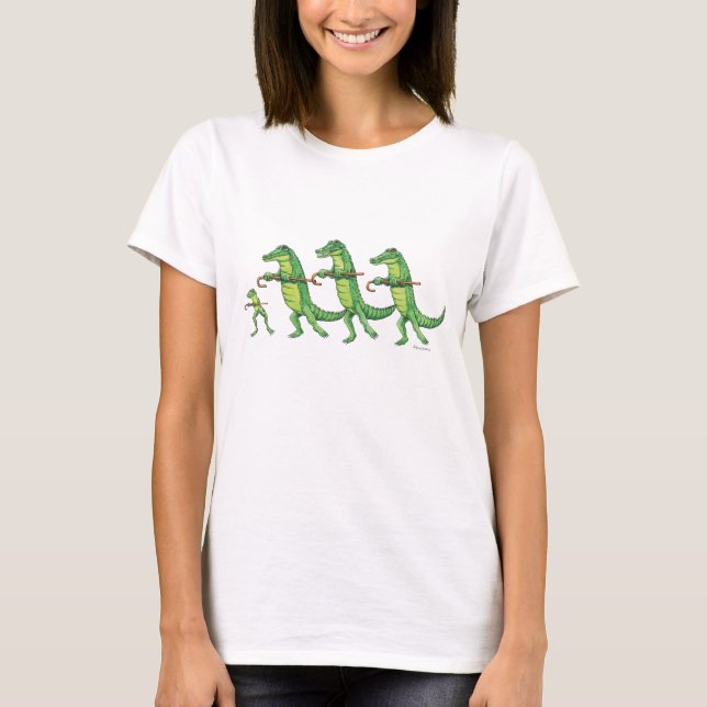 Alligator & Frog Chorus line T-shirt (Front)