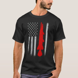 Alligator Gar Fishing american flag Design Alligat T-Shirt