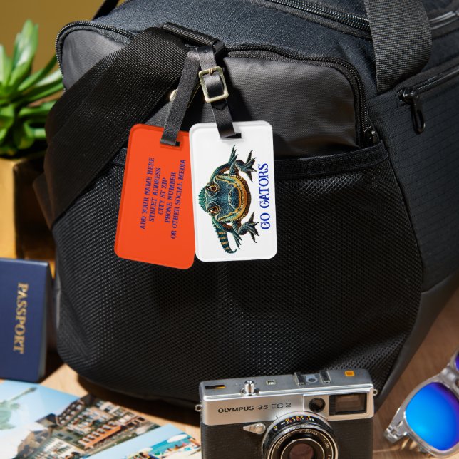 Alligator - Go Gators Luggage Tag (Front & Back)