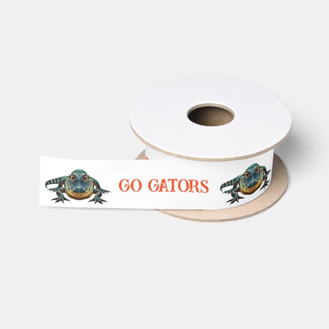 Alligator - Go Gators Satin Ribbon (Spool)