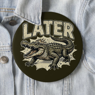 Alligator Grad Pin - Cute Custom Button Gift