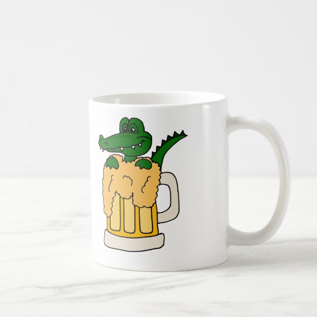 Alligator in Beer Mug (Right)