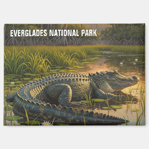 Alligator in Everglades National Park Magnet