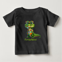 Alligator in Tropical Shirt