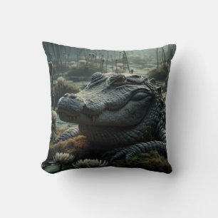 Alligator-Inspired Pillow