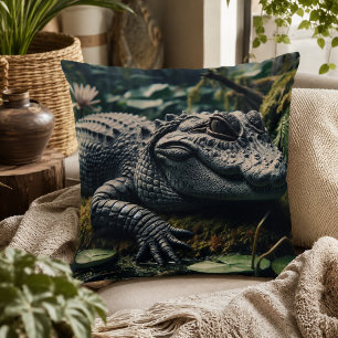 Alligator-Inspired Pillow