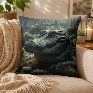 Alligator-Inspired Pillow