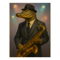 Alligator jazz musician