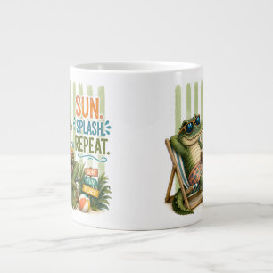 Alligator large coffee mug