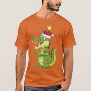Alligator Lighting Xmas Tree Matching Alligator Ch T-Shirt
