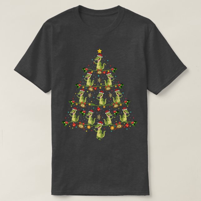 Alligator Lover Xmas Matching Santa Alligator Chri T-Shirt (Design Front)