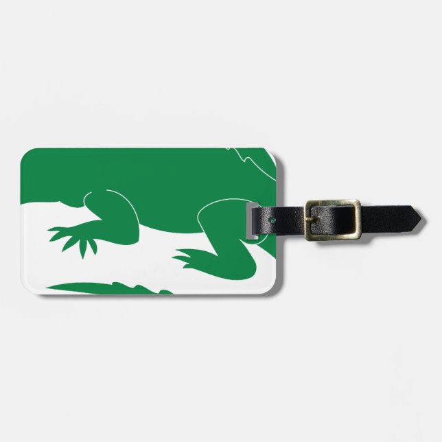 Alligator Luggage Tag (Front Horizontal)