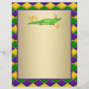 Alligator Mardi Gras Flyer