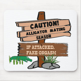 Alligator Mating Season Mouse Pad