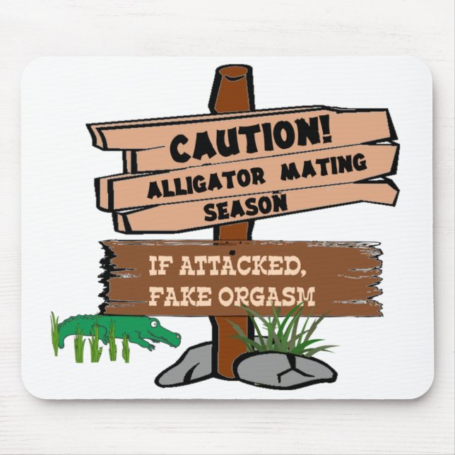 Alligator Mating Season Mouse Pad (Front)