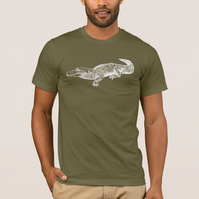 alligator on dark shirt (Front)