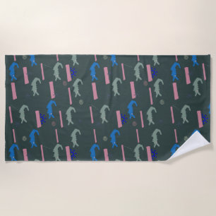 Alligator Pattern Beach Towel