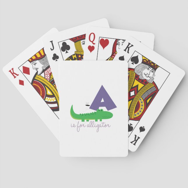 Alligator Playing Cards (Back)