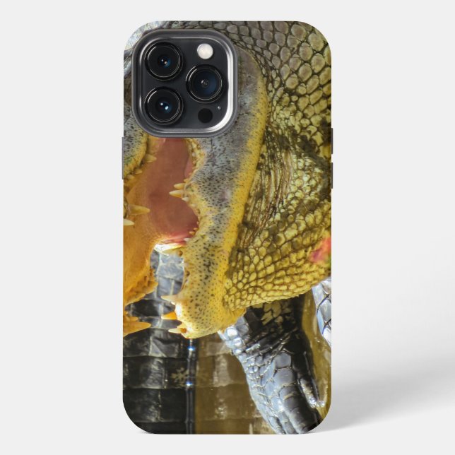 Alligator portrait. Face to face iPhone Case (Back)