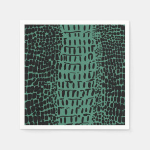 Alligator Print Paper Cocktail Napkins