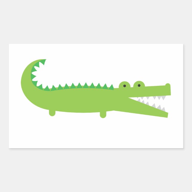 Alligator Rectangular Sticker (Front)