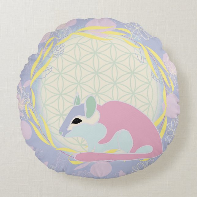 alligator round cushion (Front)