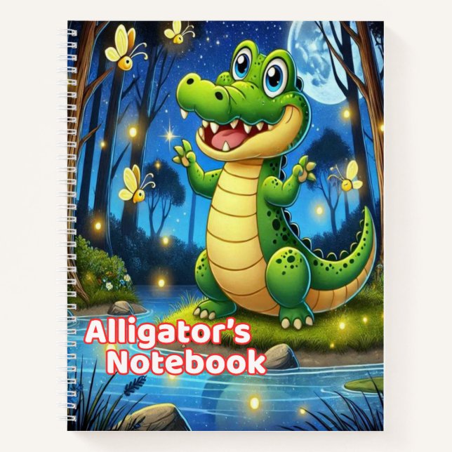 Alligator’s Notebook/Cute School Notebook for Kids (Front)