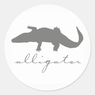 Alligator Silhouette Stickers